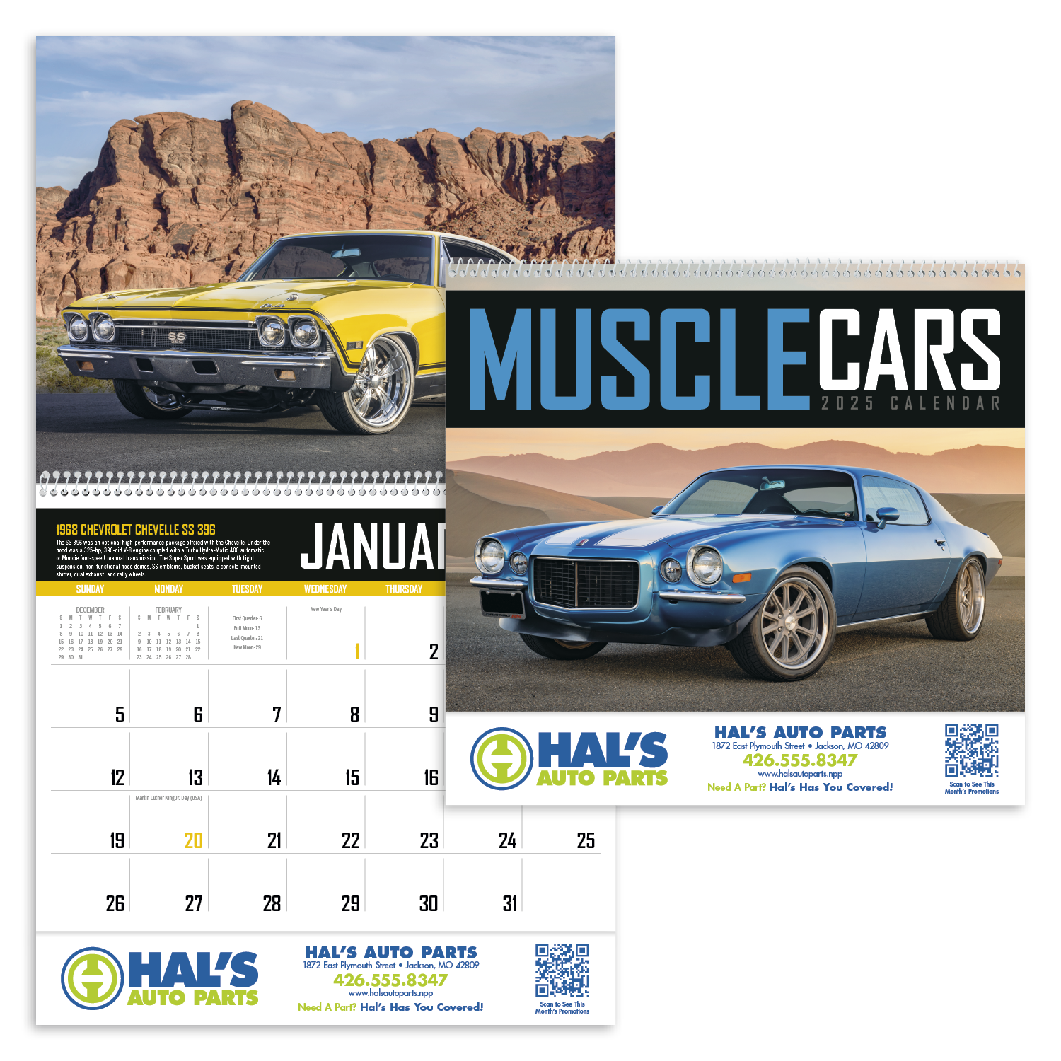 Muscle Cars Calendar Product Image