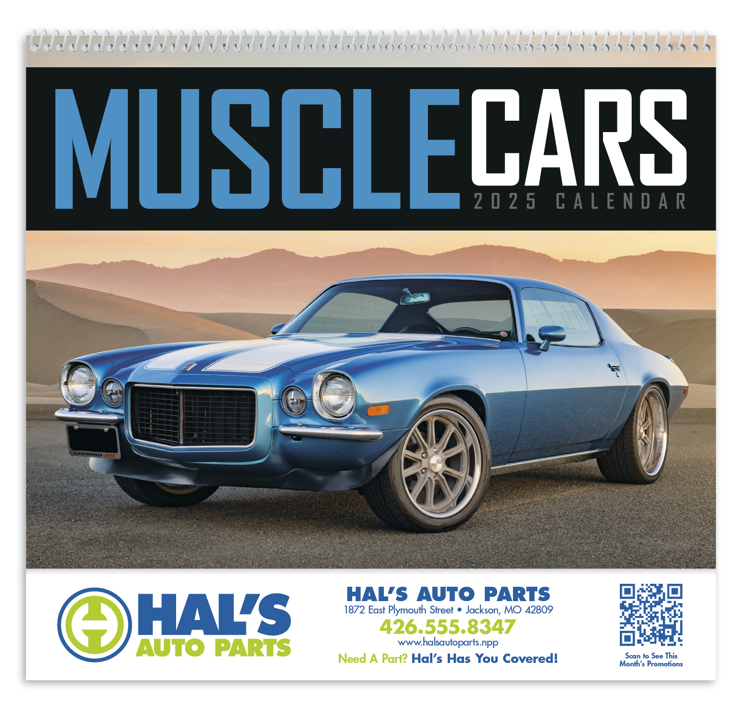 Muscle Cars Calendar Product Image