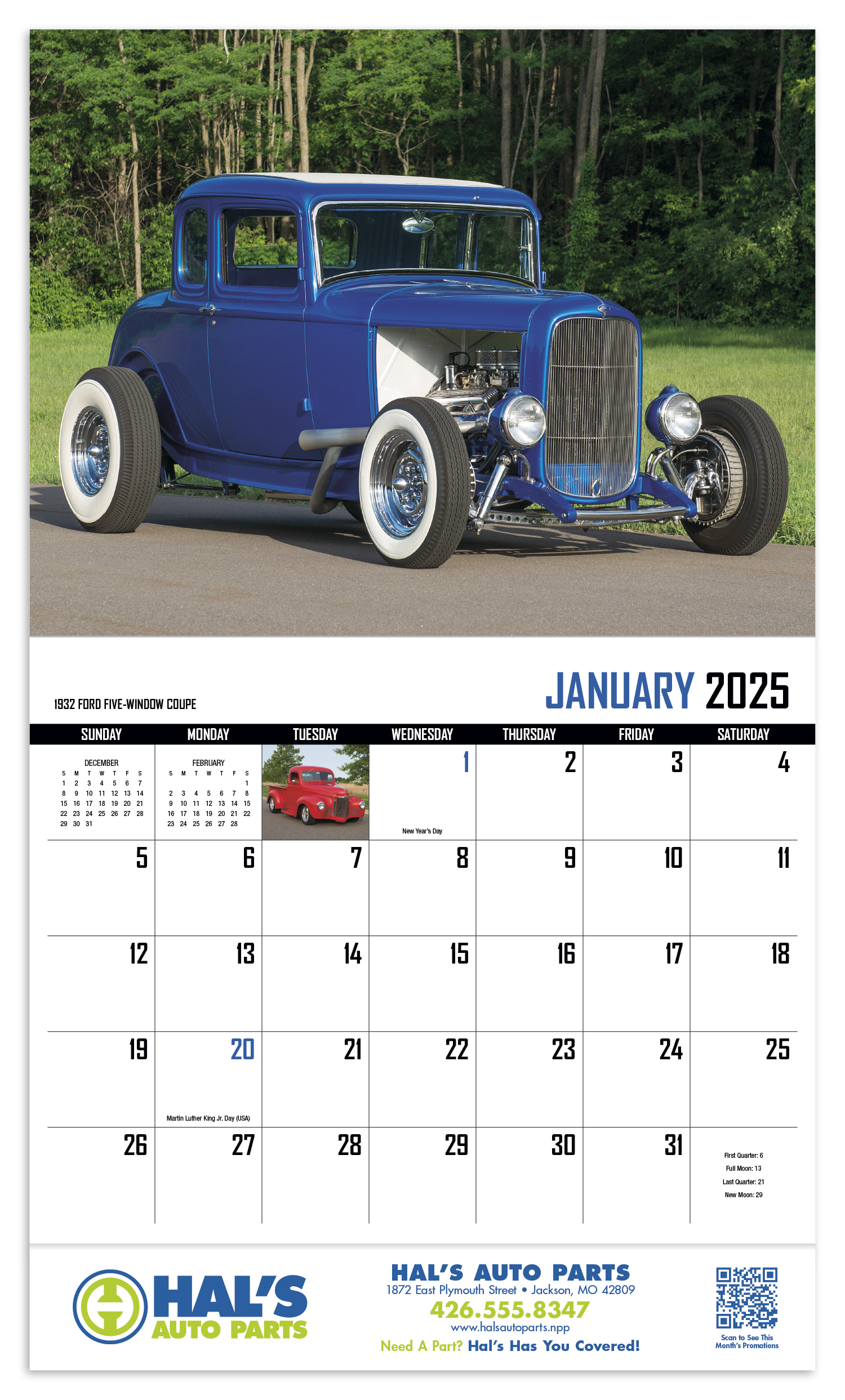 Street Rod Fever Stapled Calendar Product Image