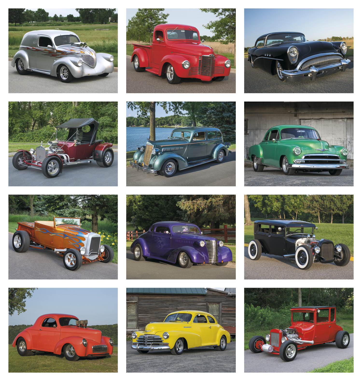 Street Rod Fever Stapled Calendar Product Image