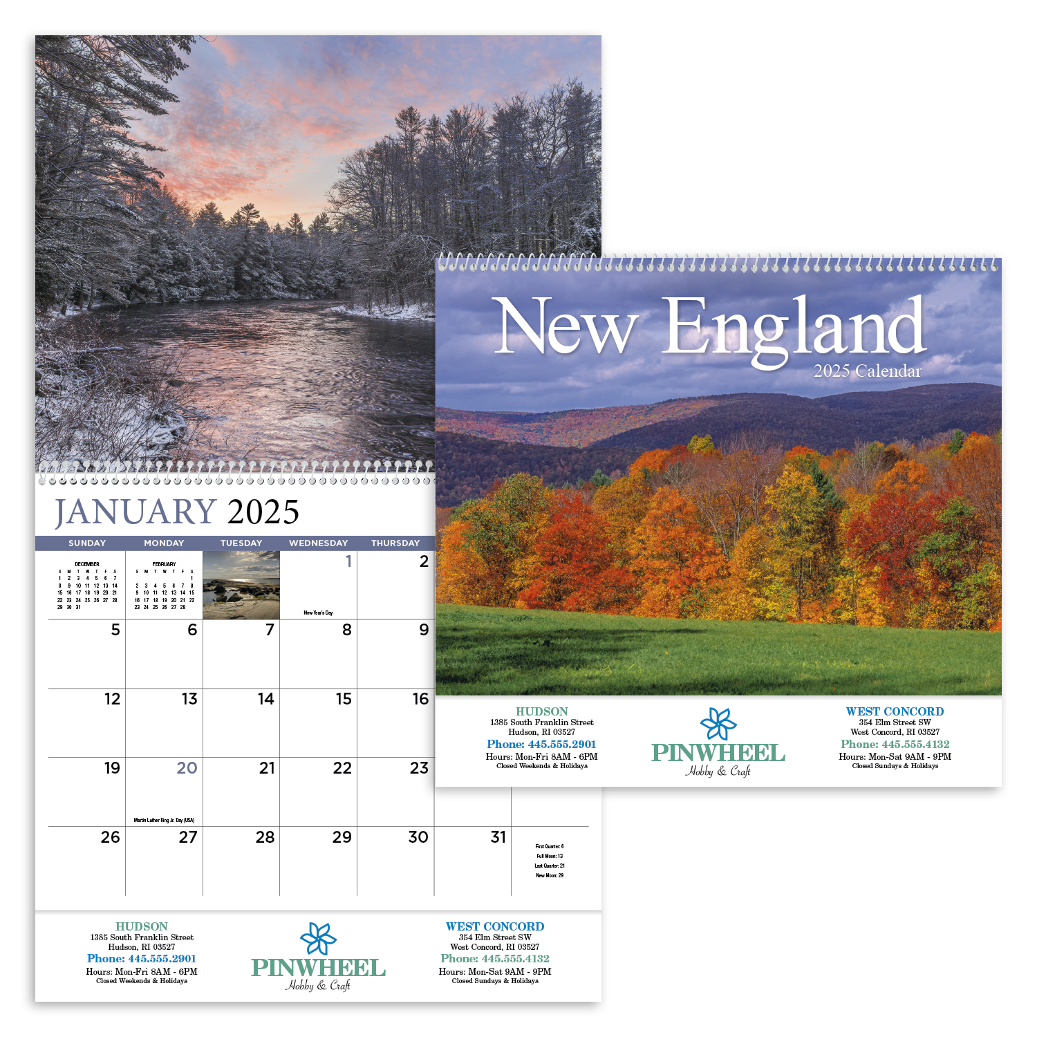 New England Spiral Calendar Product Image