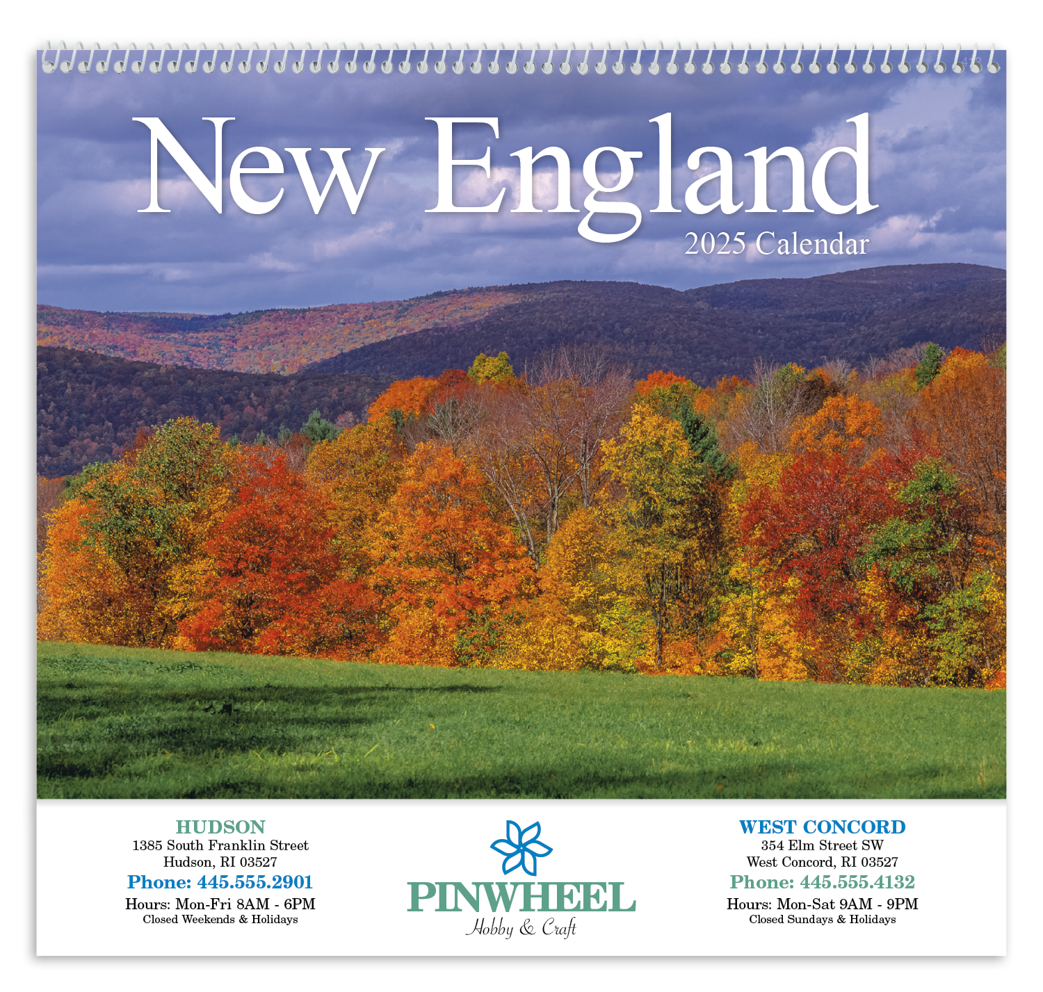 New England Spiral Calendar Product Image