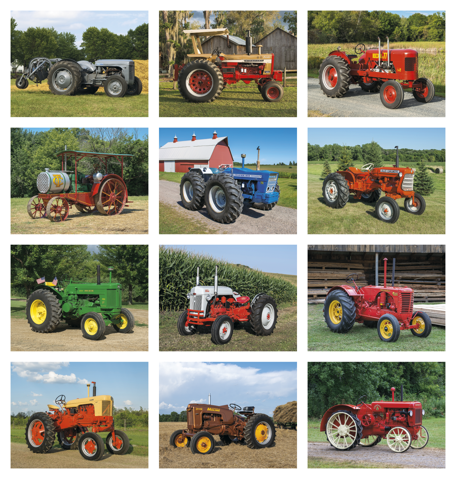 Vintage Tractors Spiral Calendar Product Image