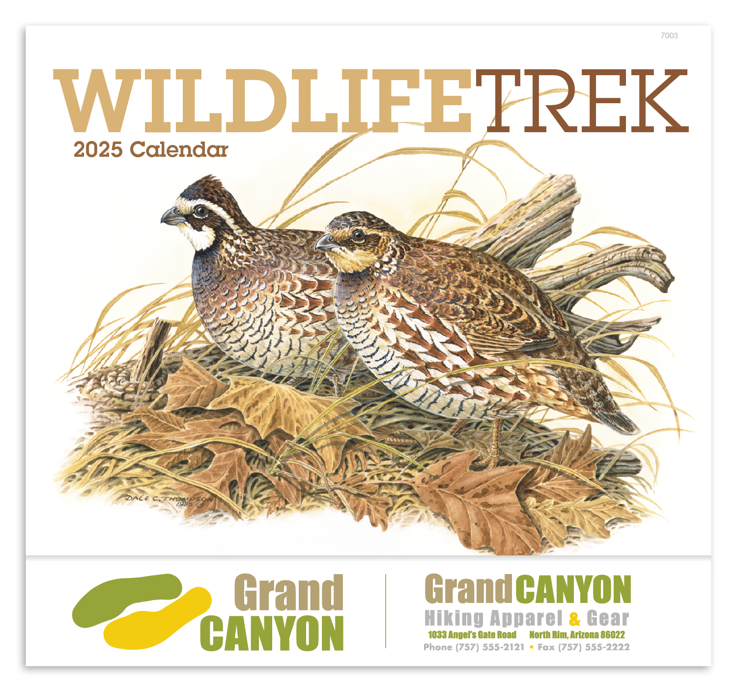 Wildlife Trek Stapled Calendar Product Image