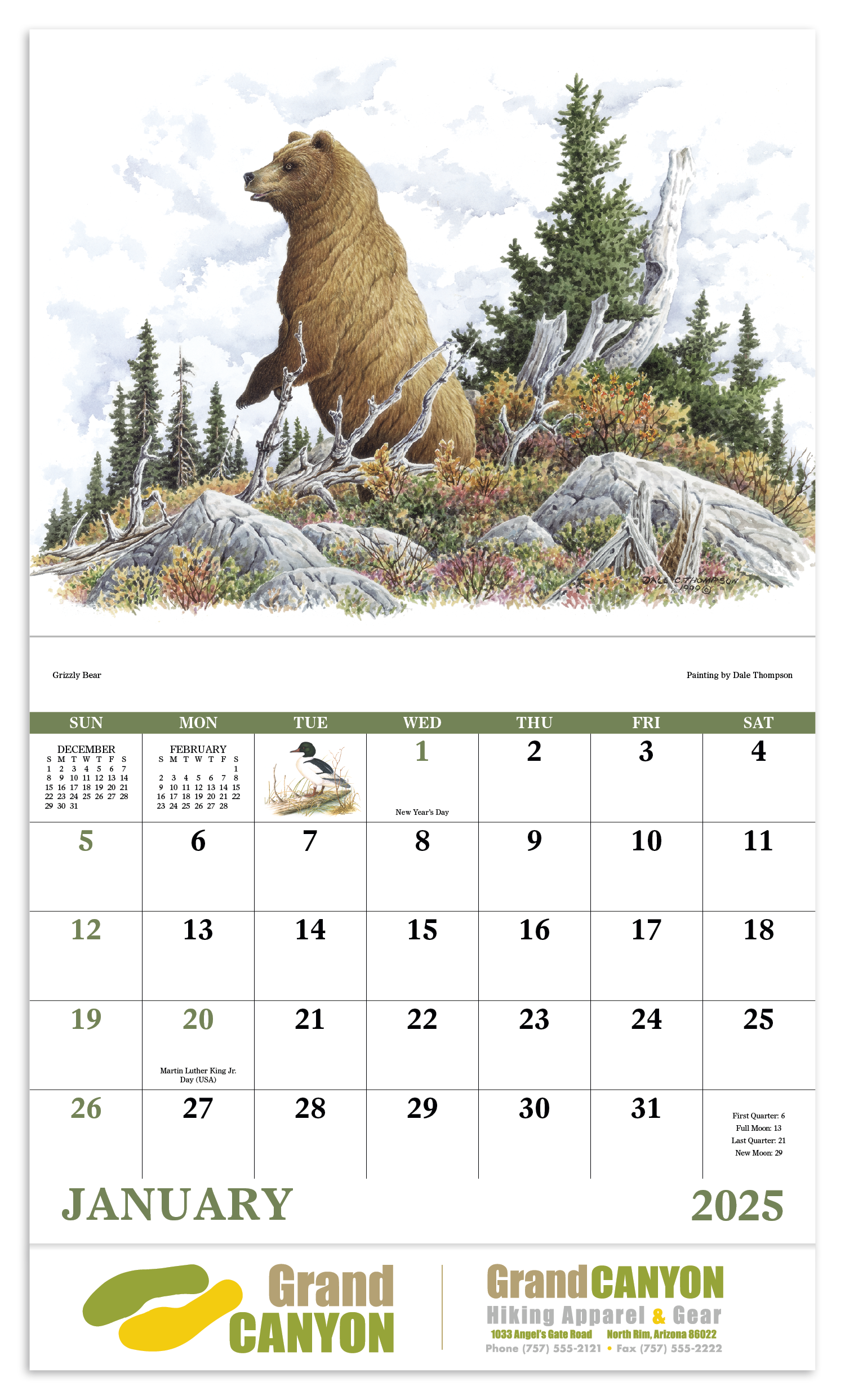 Wildlife Trek Stapled Calendar Product Image