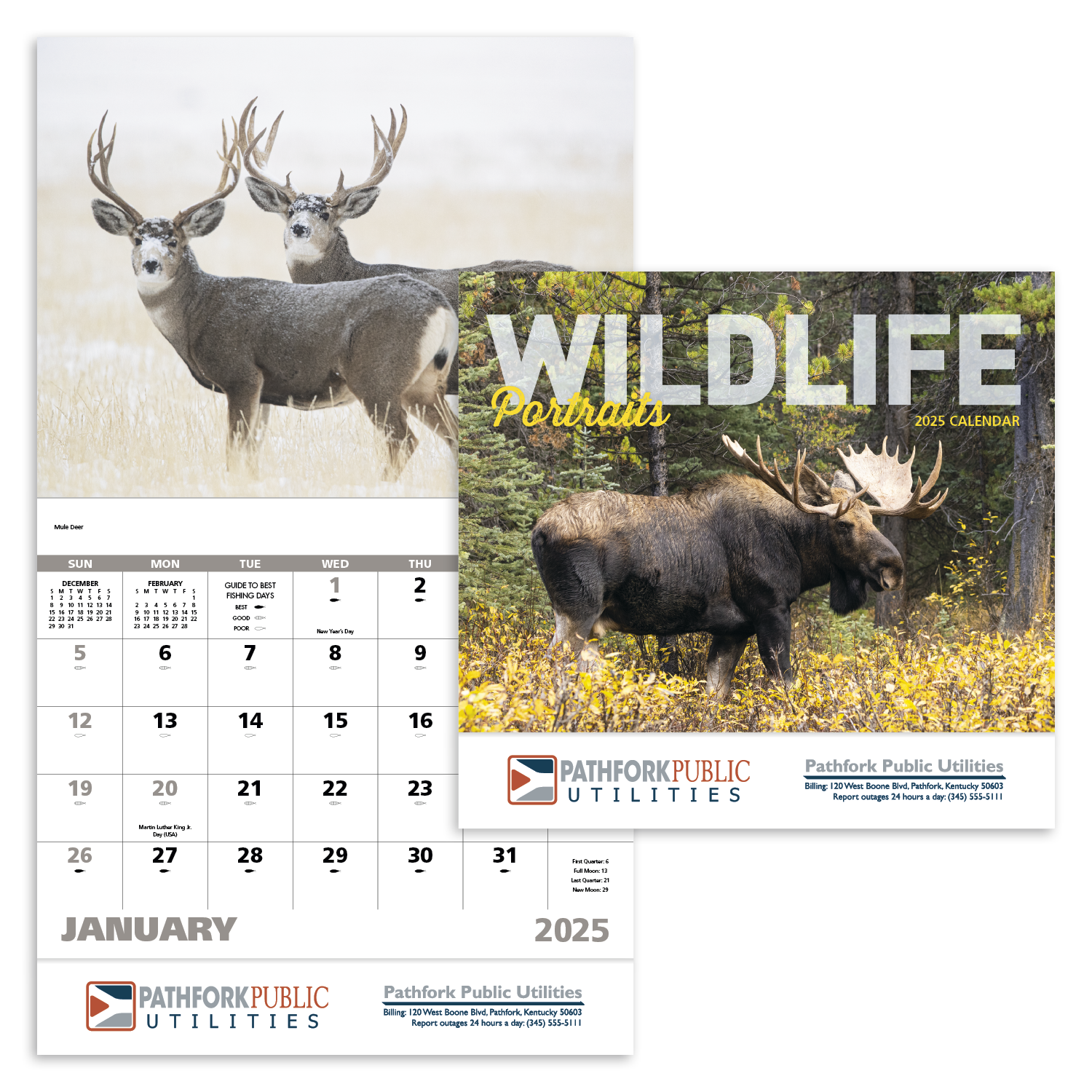 Wildlife Portraits Stapled Calendar Product Image