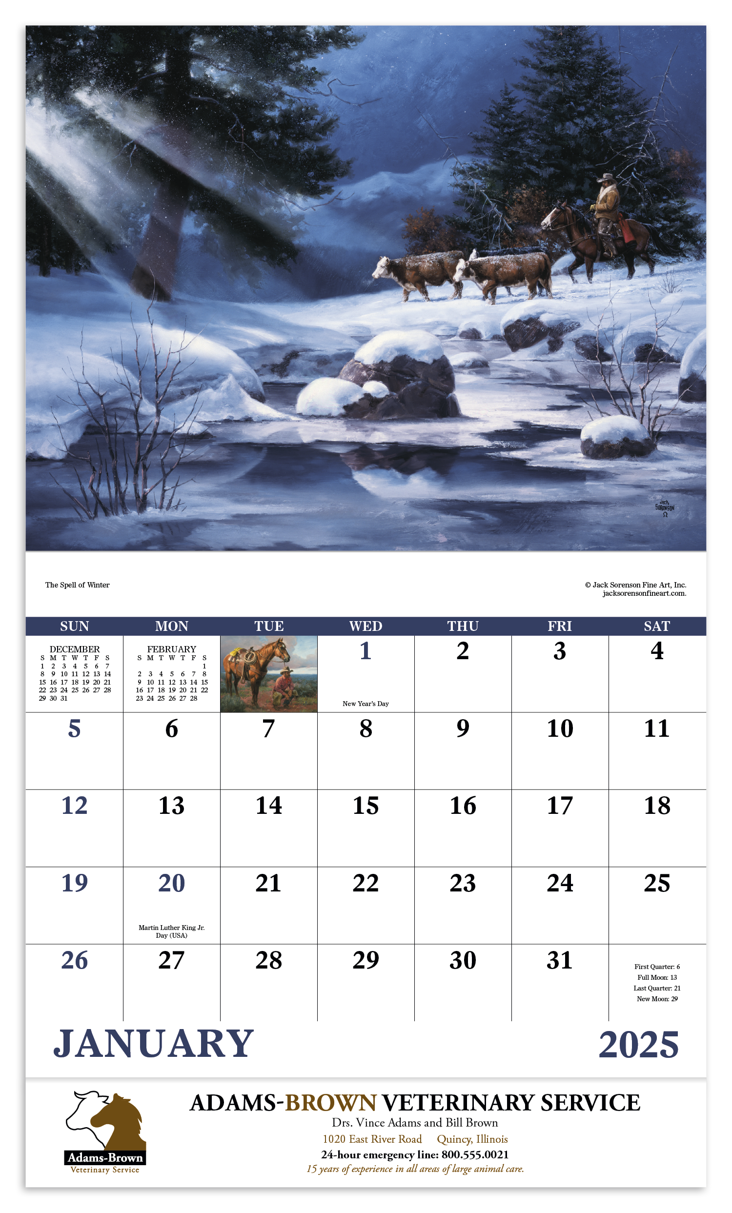 Western Frontier Stapled Calendar Product Image
