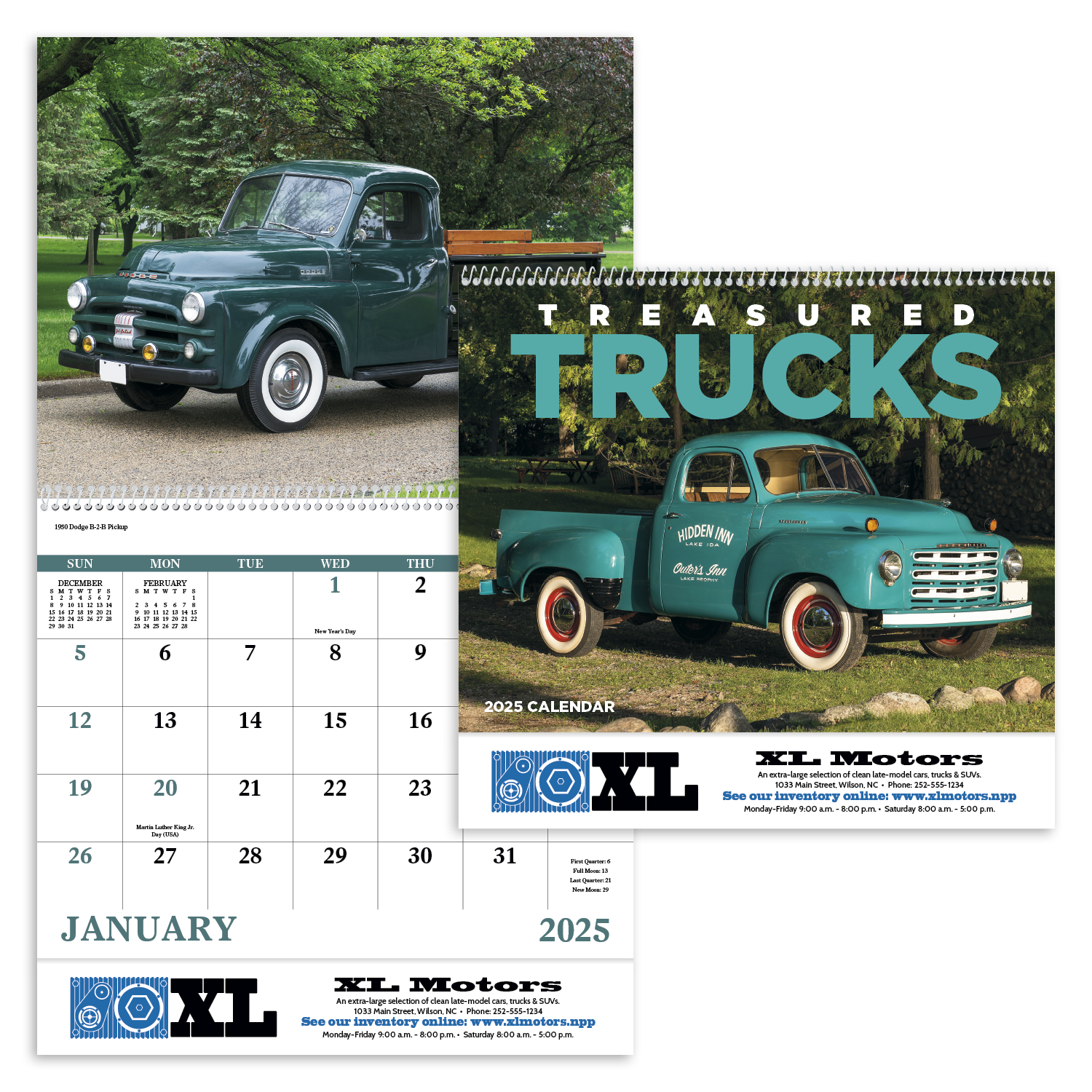 Treasured Trucks Spiral Calendar Product Image