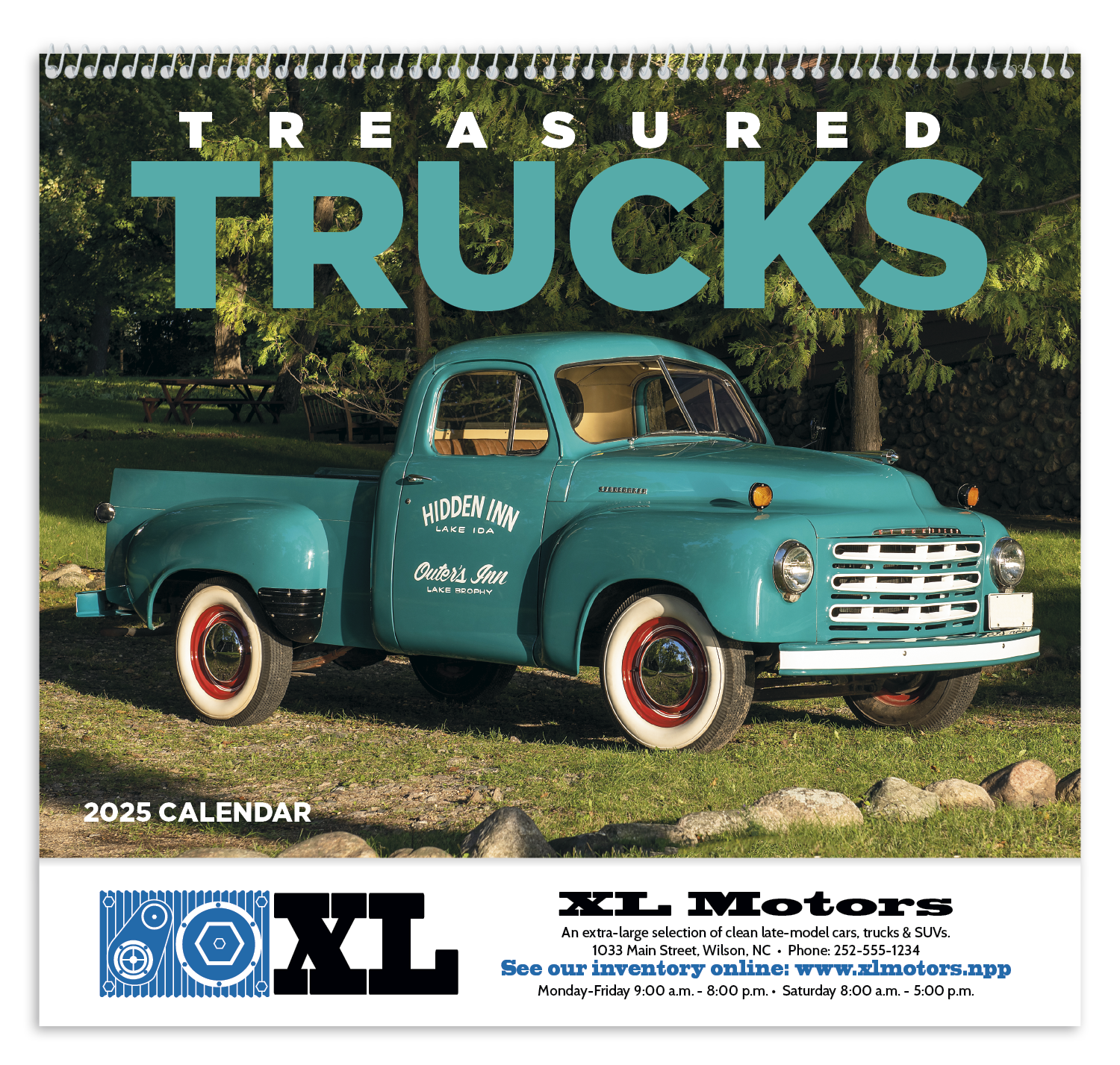 Treasured Trucks Spiral Calendar Product Image