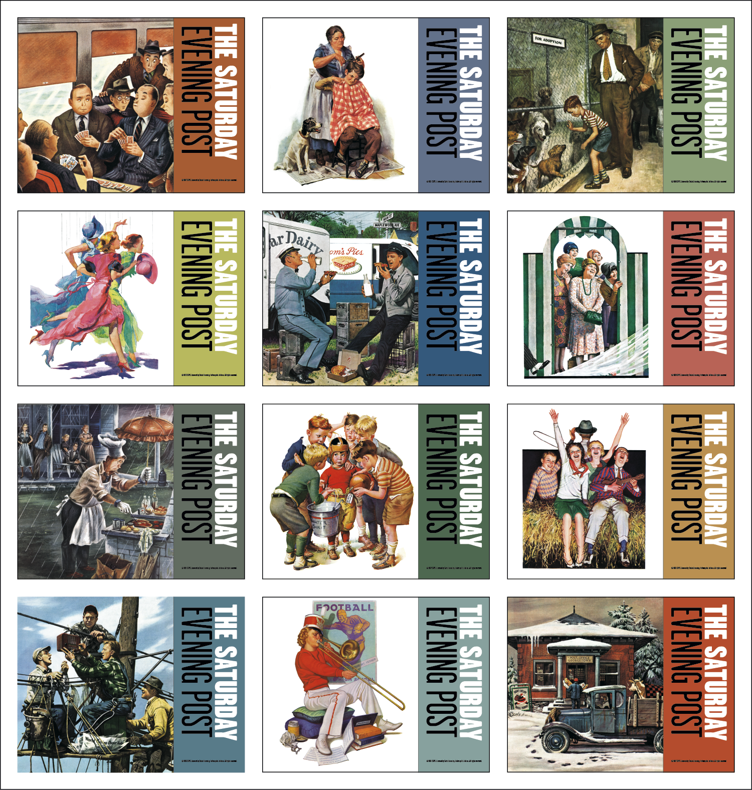 The Saturday Evening Post Stapled Calendar Product Image