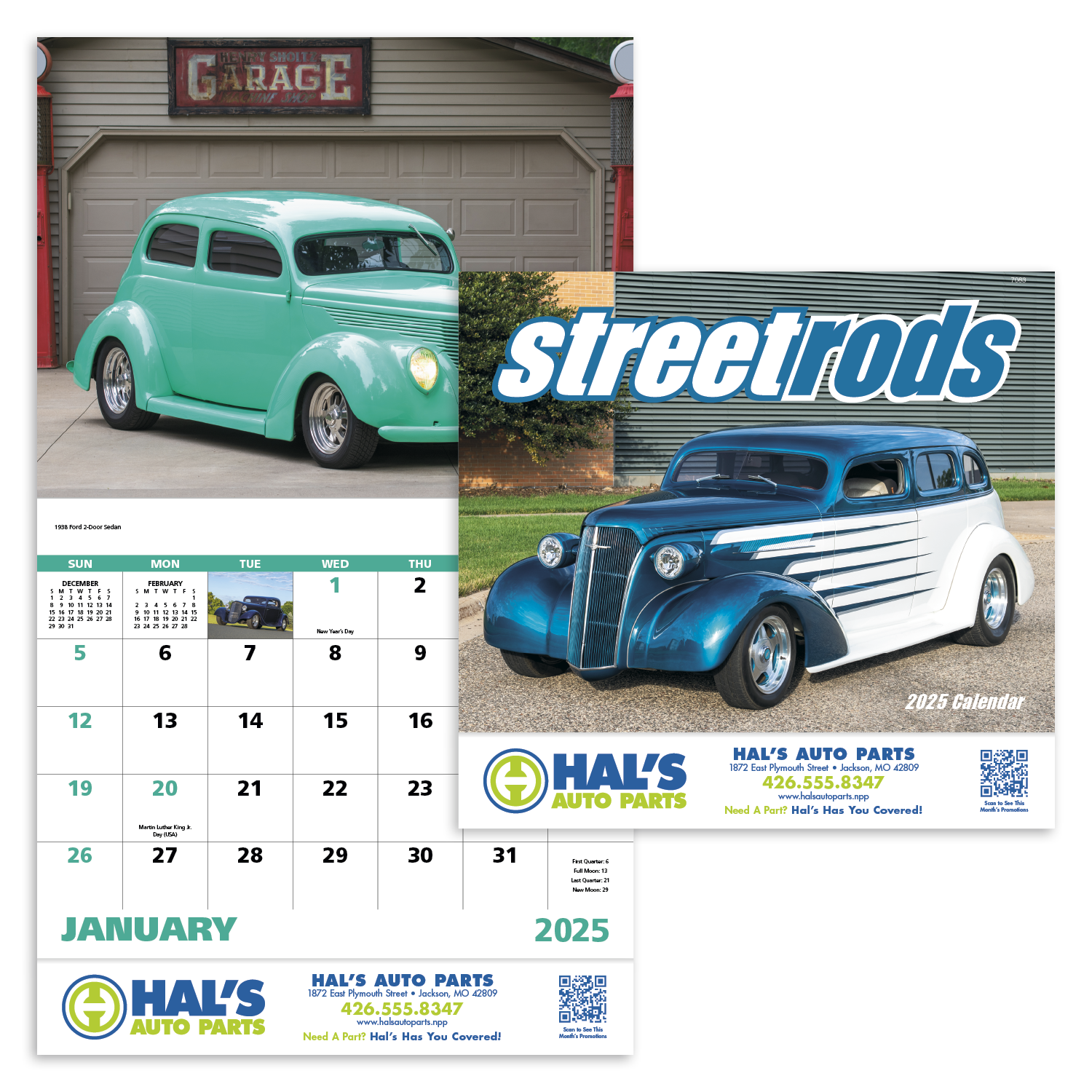 Street Rods Stapled Calendar Product Image