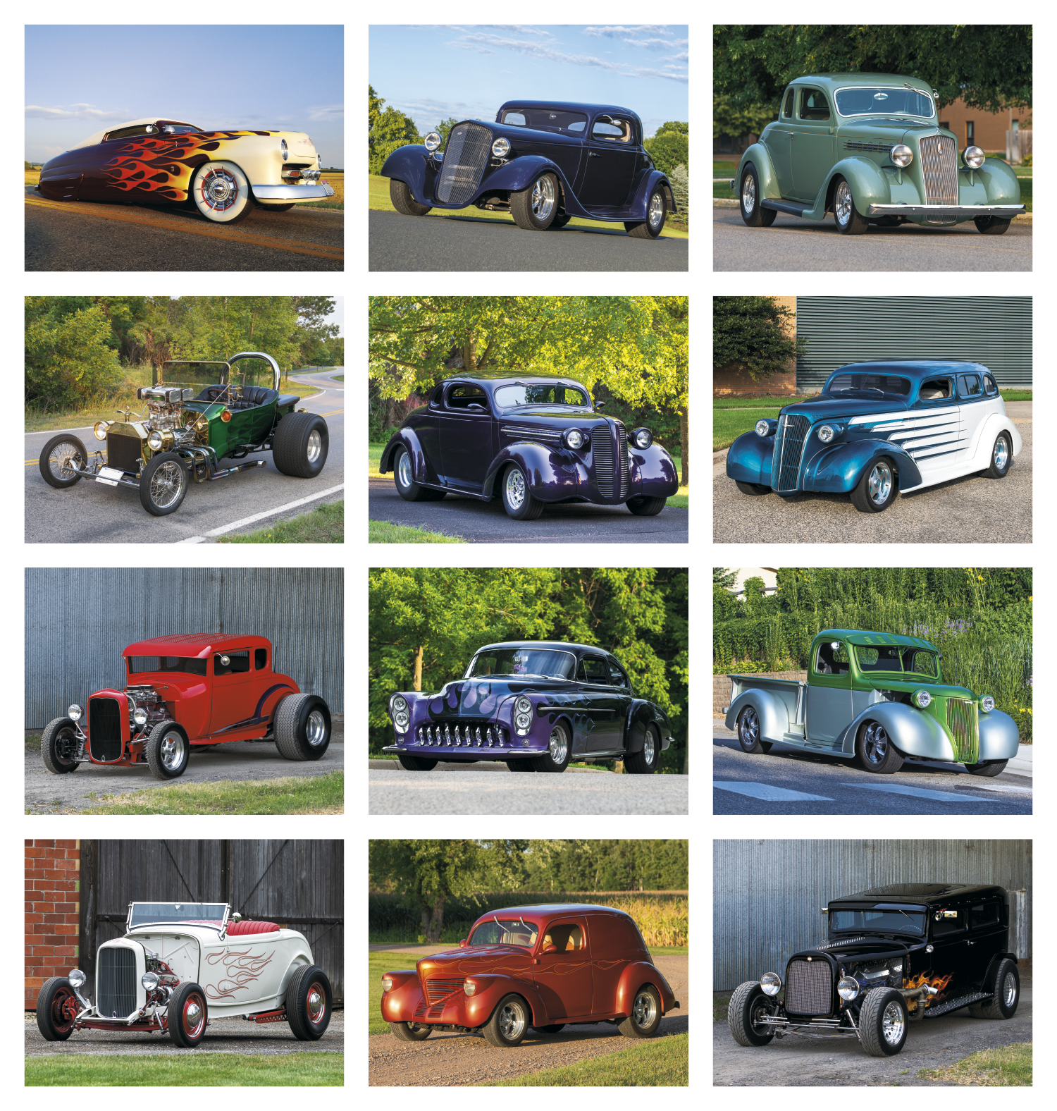 Street Rods Stapled Calendar Product Image