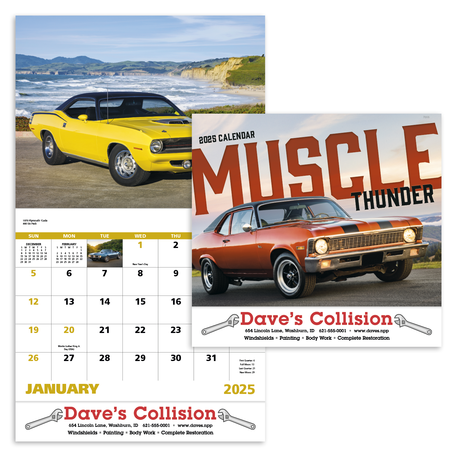 Muscle Thunder Stapled Calendar Product Image