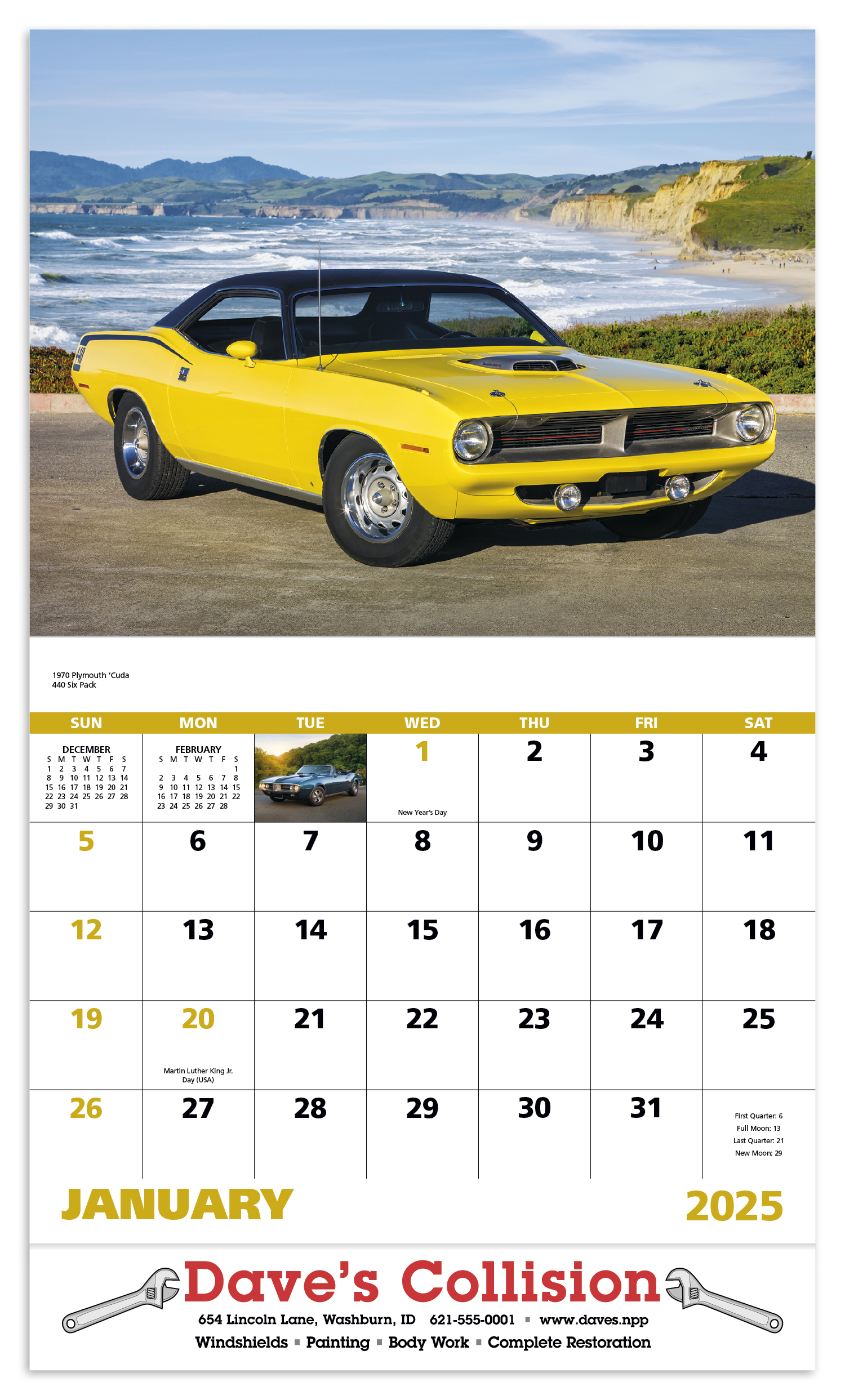 Muscle Thunder Stapled Calendar Product Image