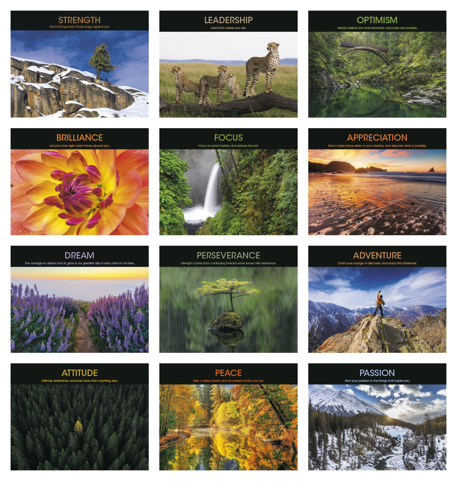 Motivations Stapled Calendar Product Image