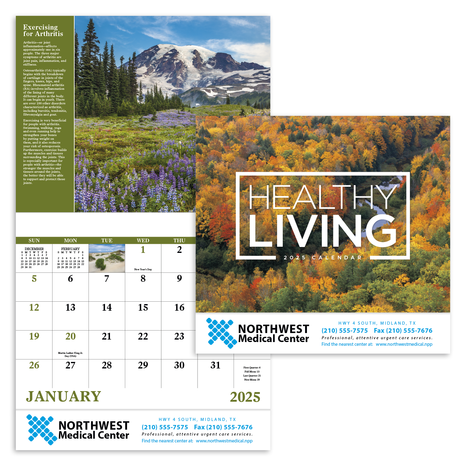 Healthy Living Stapled Calendar Product Image