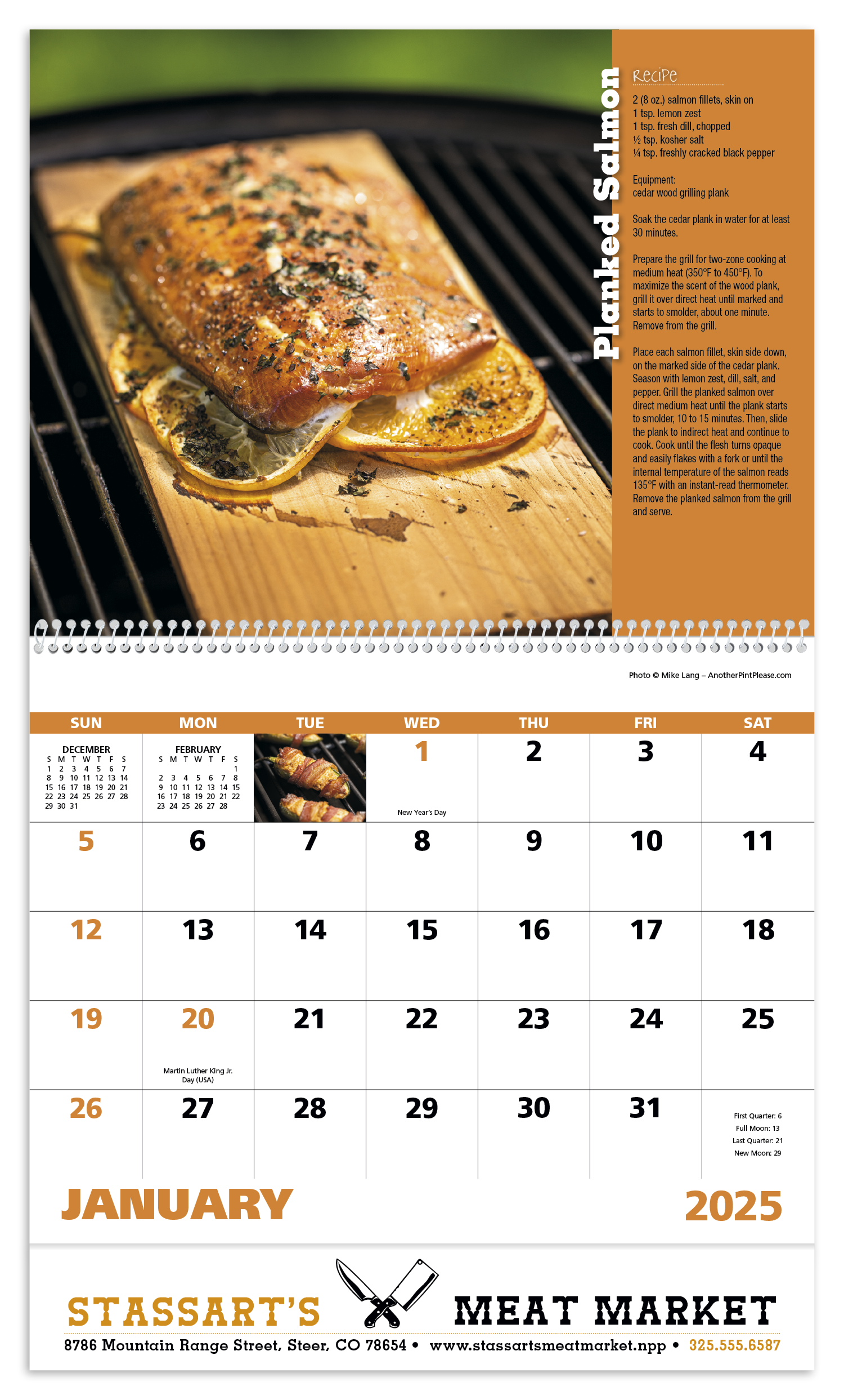 Grilling Spiral Calendar Product Image