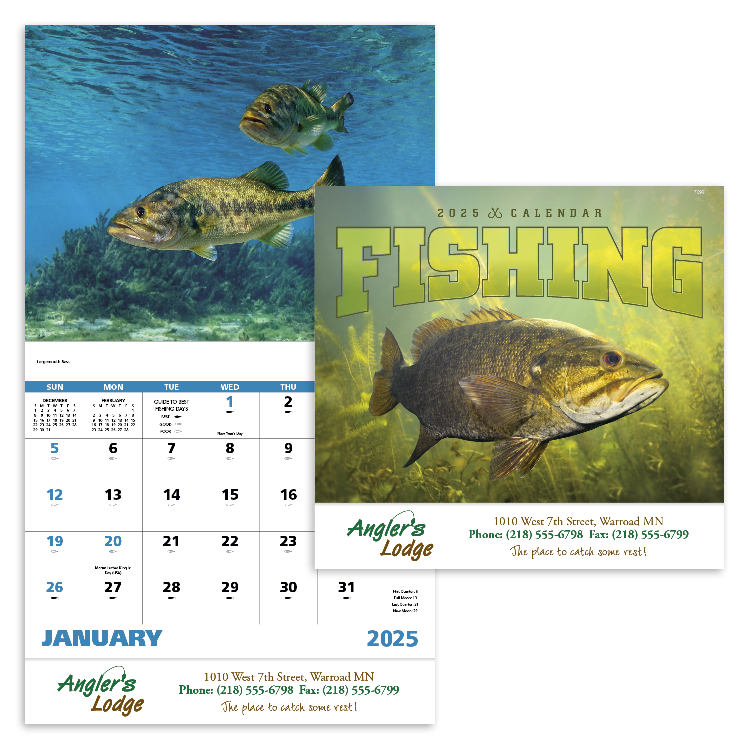 Fishing Stapled Calendar Product Image
