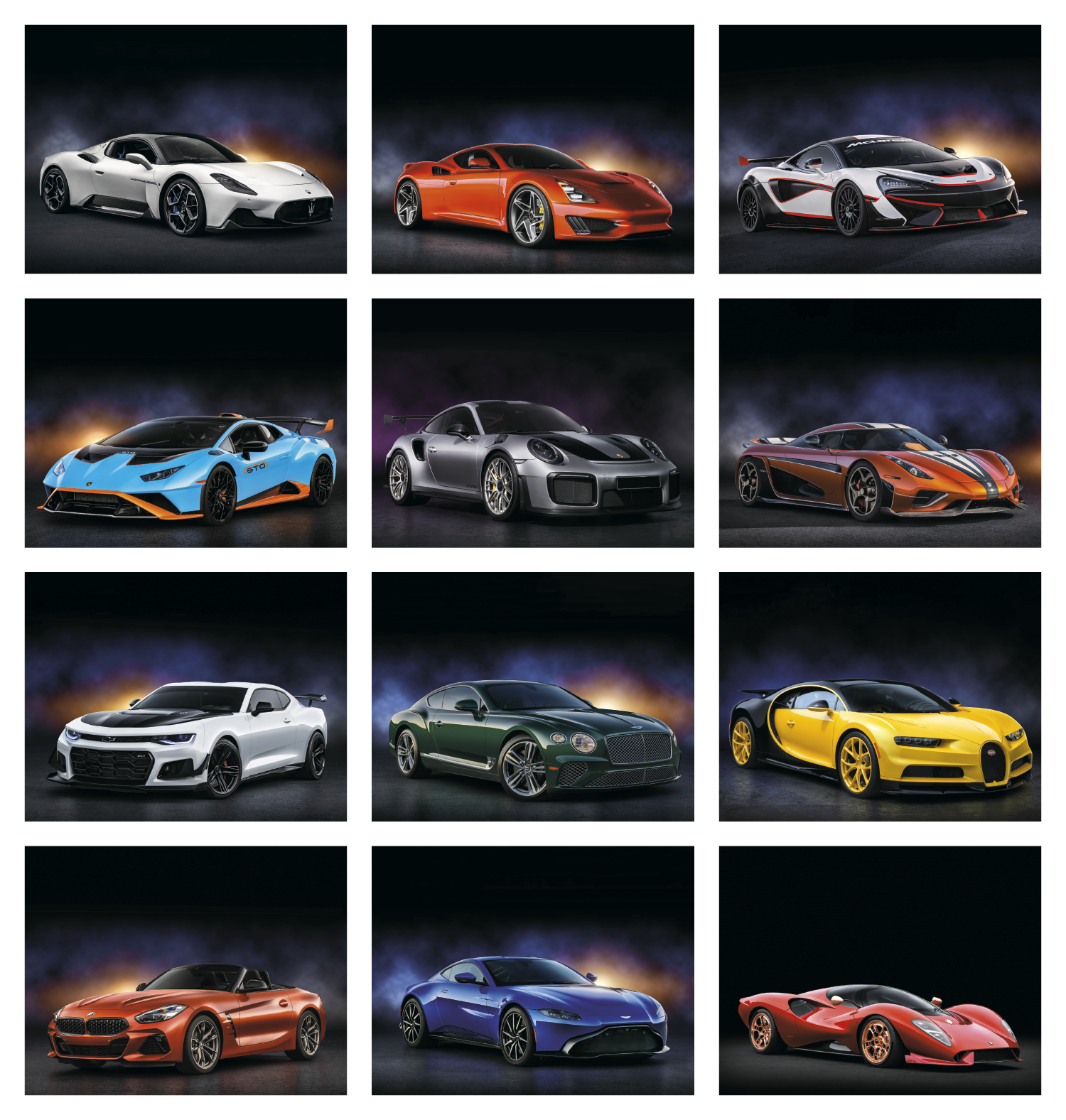 Exotic Sports Cars Spiral Calendar Product Image