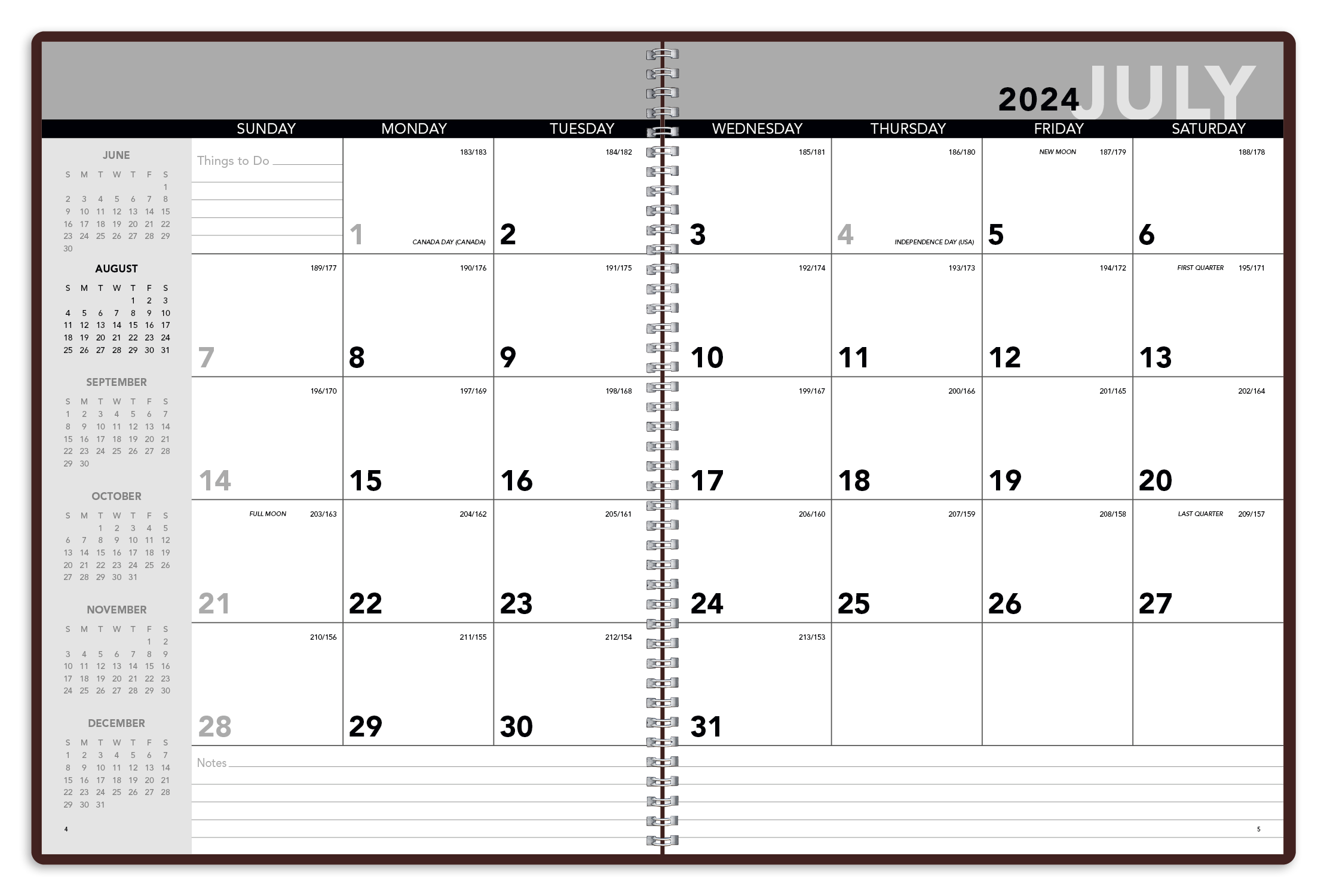 Academic Monthly Planner Product Image