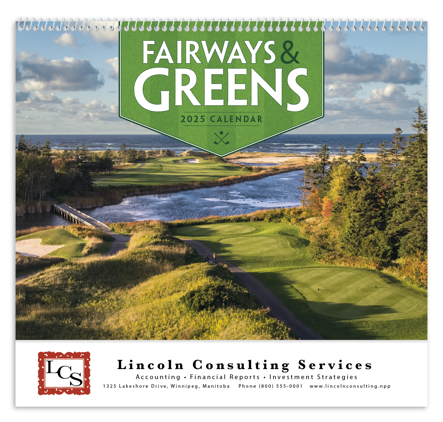 Fairways & Greens Spiral Golf Calendar Product Image