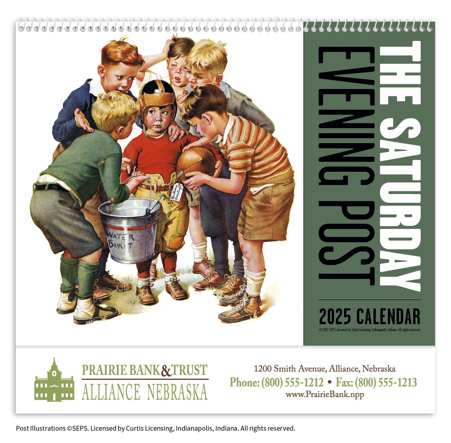 The Saturday Evening Post Spiral Calendar Product Image