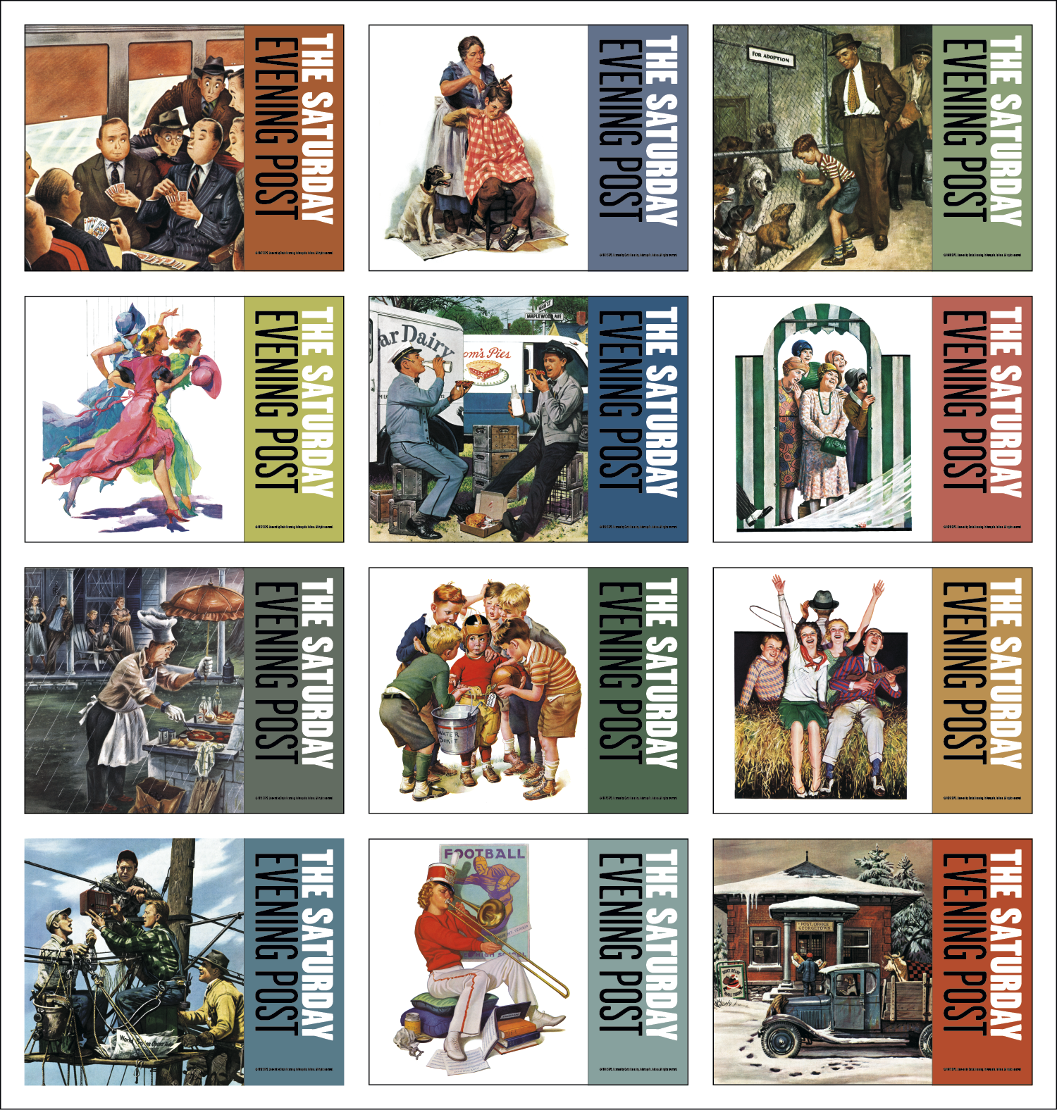 The Saturday Evening Post Spiral Calendar Product Image