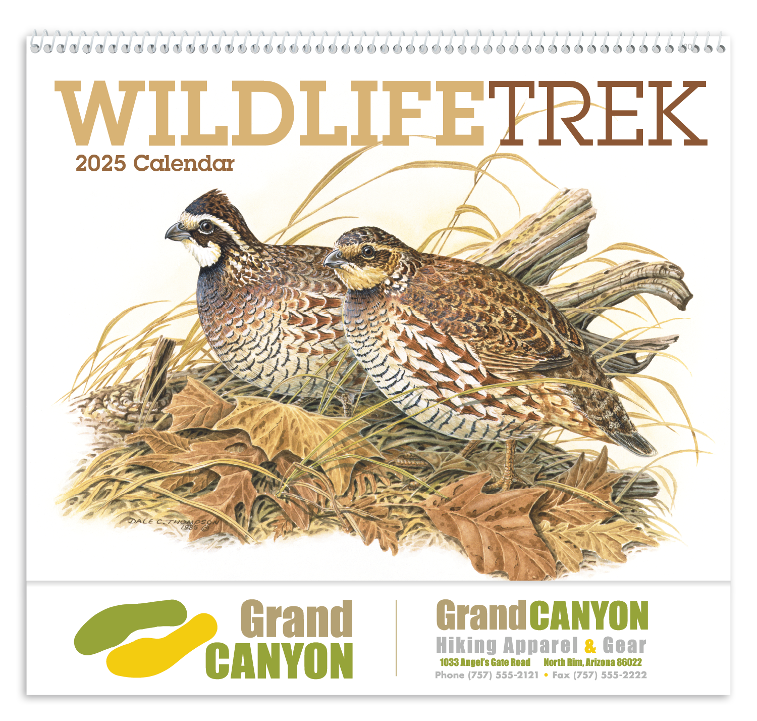 Wildlife Trek Spiral Calendar Product Image