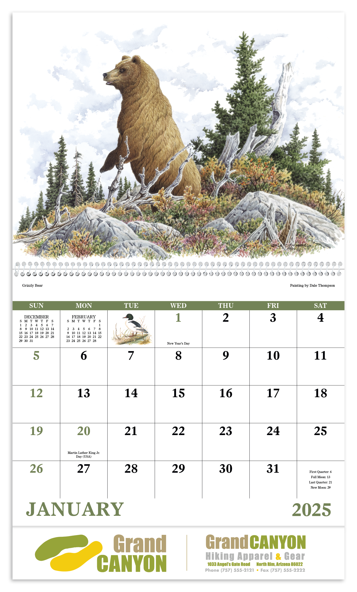Wildlife Trek Spiral Calendar Product Image
