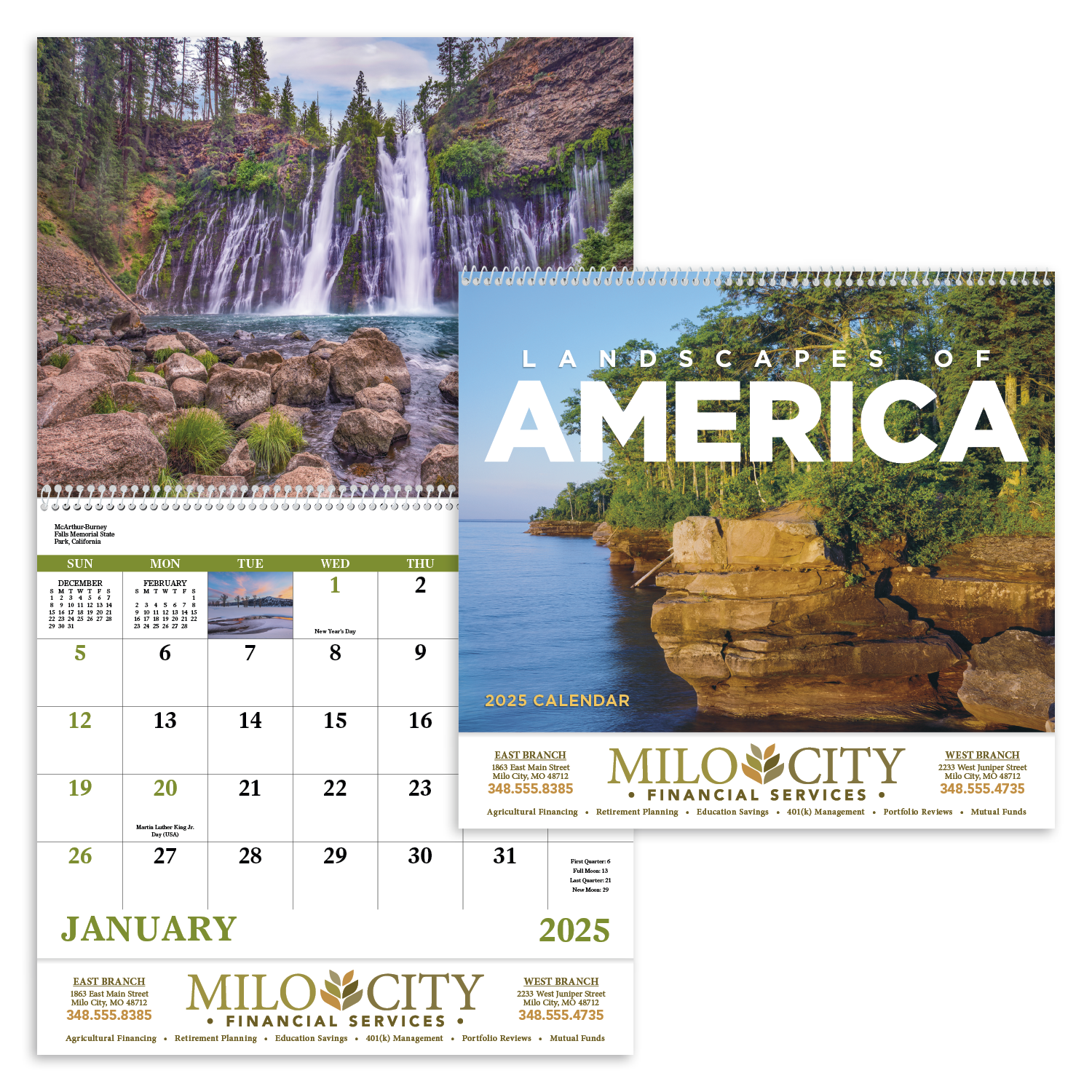 Landscapes of America Spiral Calendar Product Image