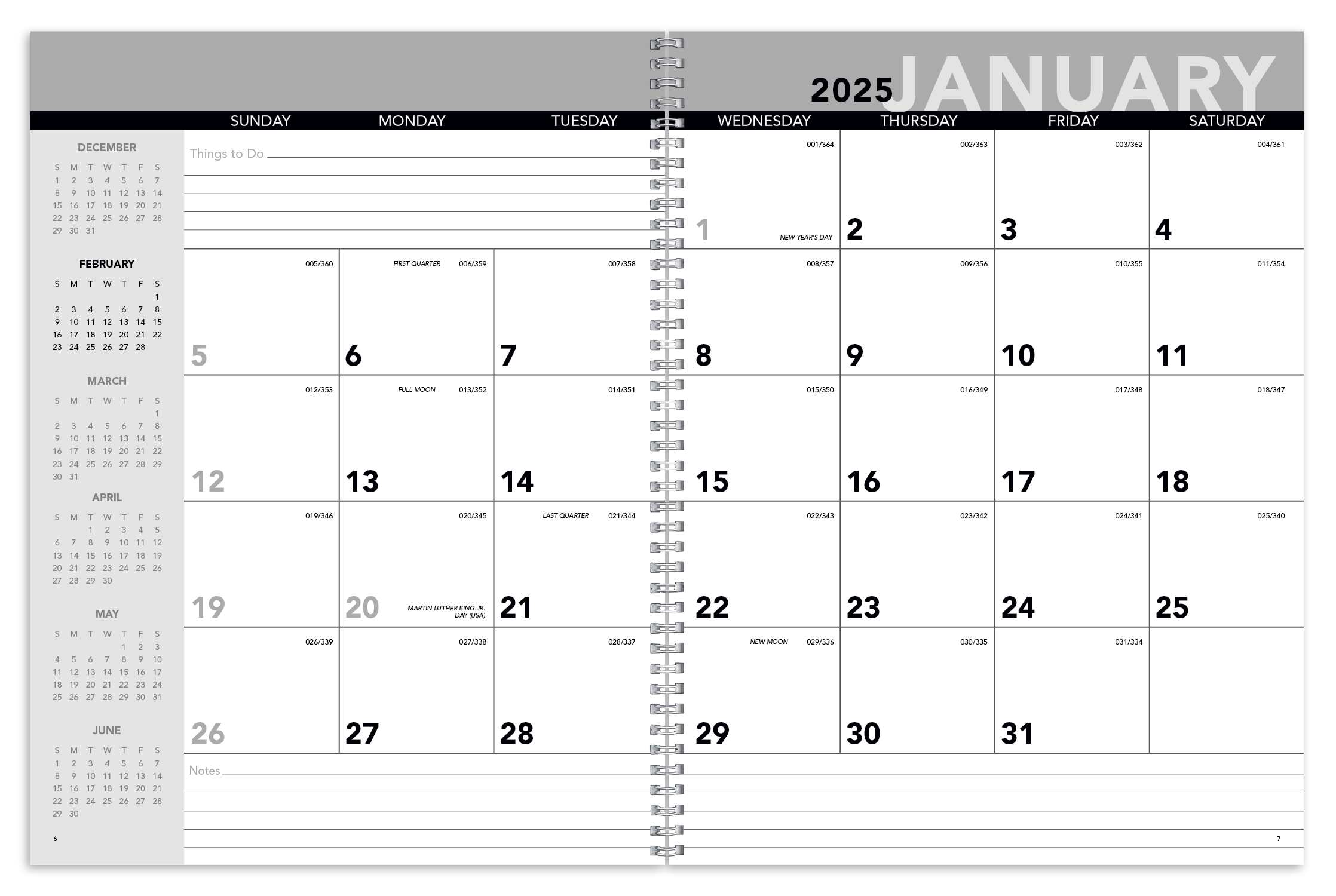 Standard Year Desk Planner with Custom Cover Product Image