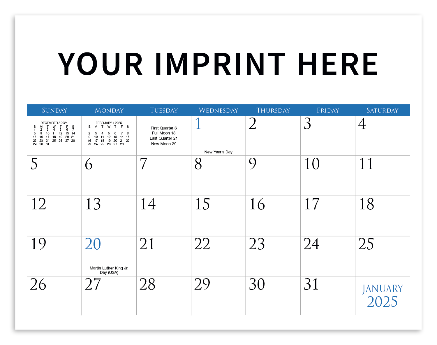 Small Quantity Custom Spiral Calendar Product Image