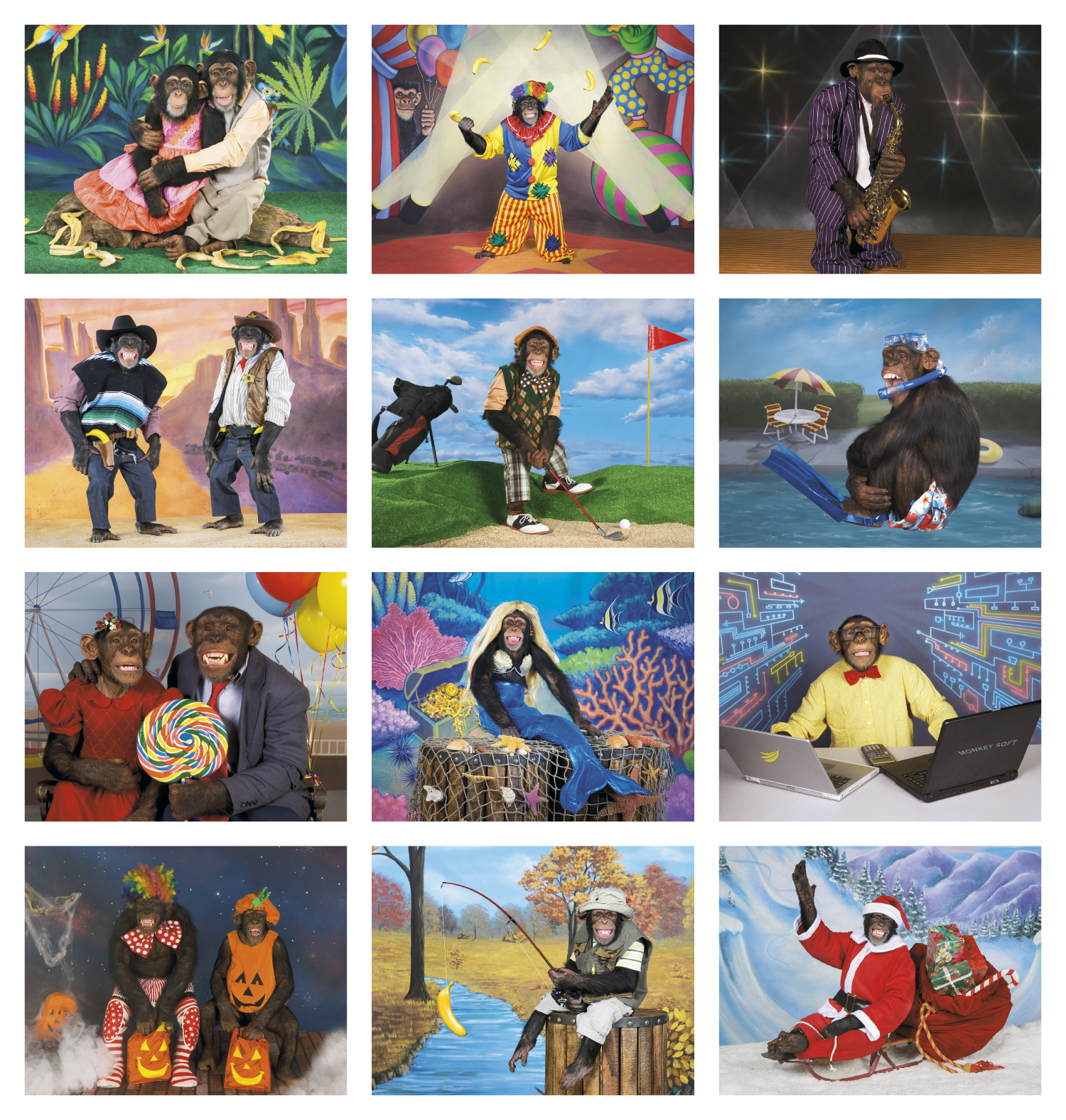 Monkey Mischief Spiral Calendar Product Image