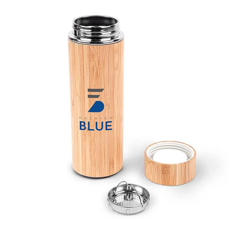 Vacuum-Sealed Eco Bamboo Infuser Bottle - 16 oz. Product Image