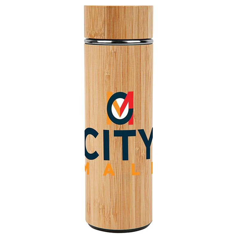 Vacuum-Sealed Eco Bamboo Infuser Bottle - 16 oz. Product Image