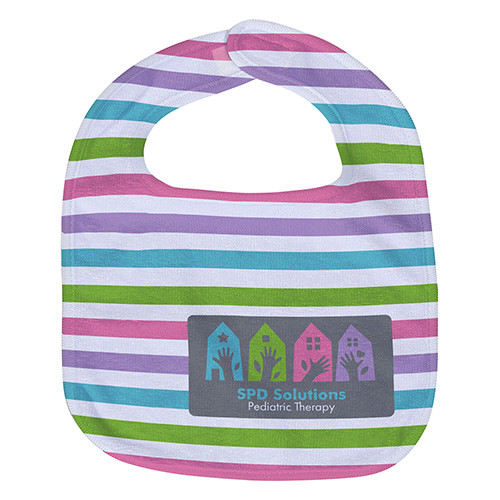 Full Color 10" x 13" Silk Touch Baby Bib Product Image