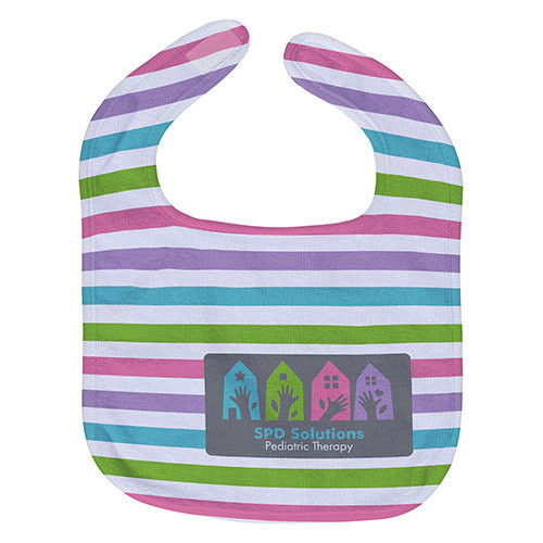 Full Color 10" x 13" Silk Touch Baby Bib Product Image