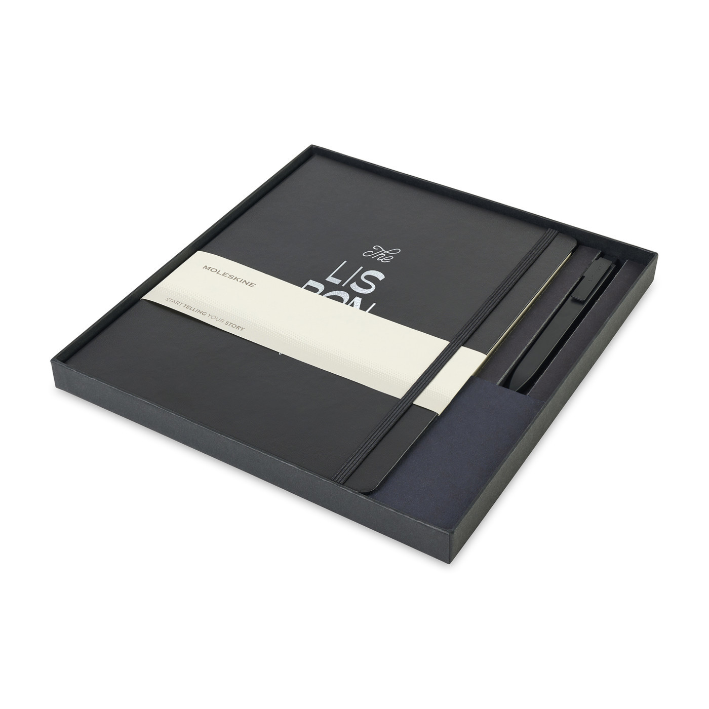 Moleskine® X-Large Notebook and GO Pen Gift Set Product Image