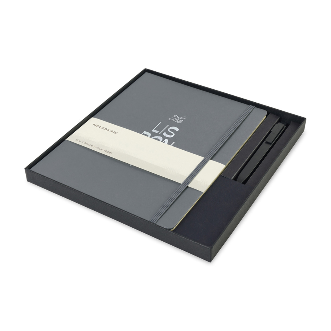 Moleskine® X-Large Notebook and GO Pen Gift Set Product Image
