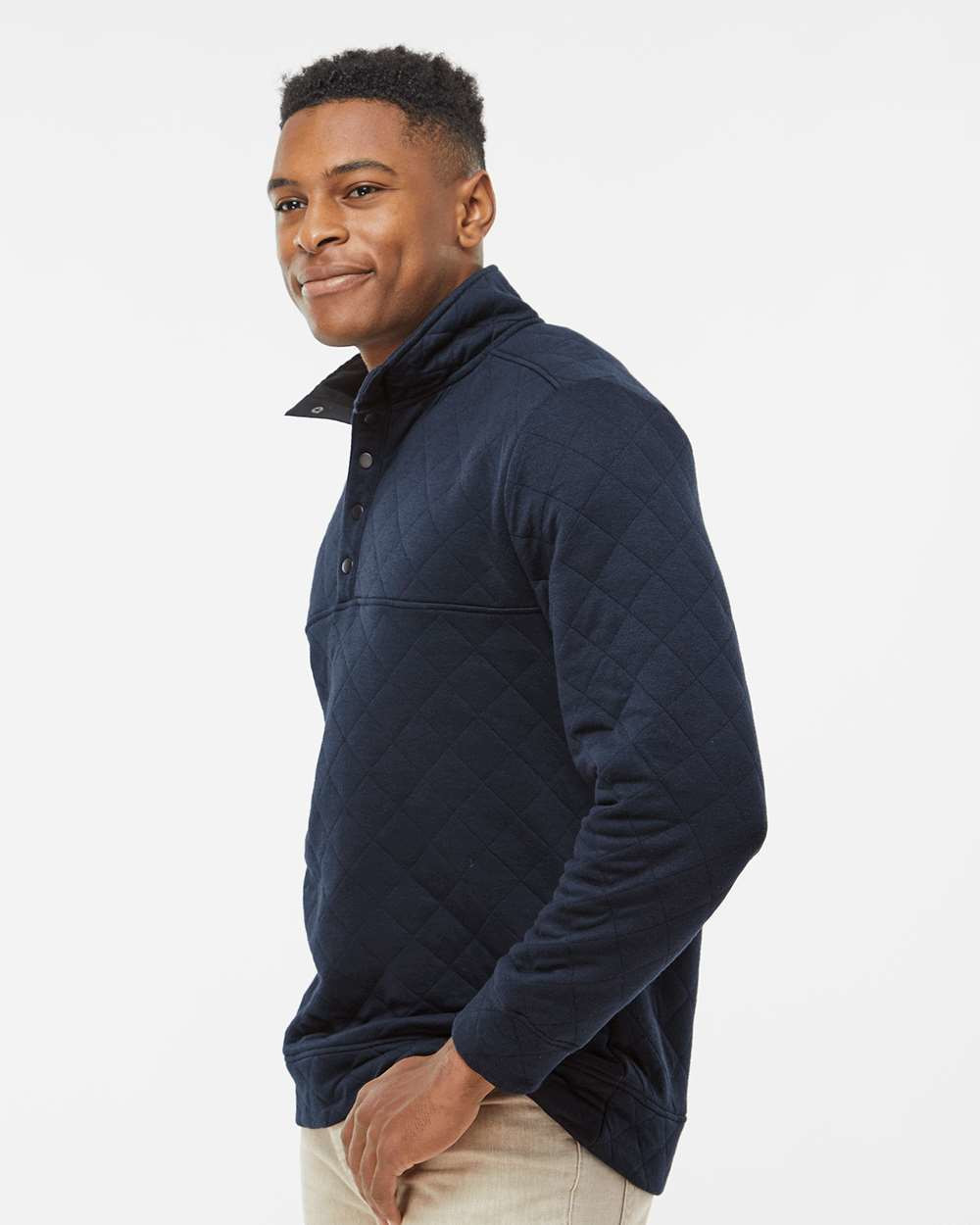 J. America Quilted Snap Pullover Product Image