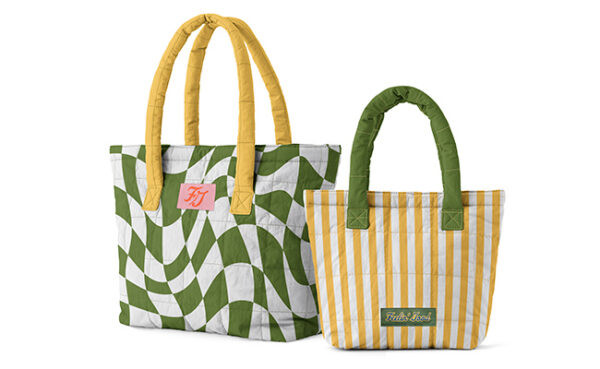 Large Quilted Puffy Tote Product Image