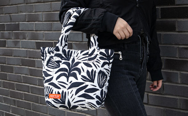 Large Quilted Puffy Tote Product Image