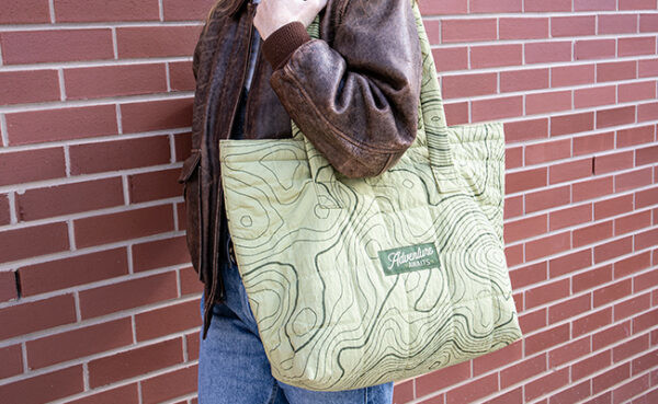 Large Quilted Puffy Tote Product Image