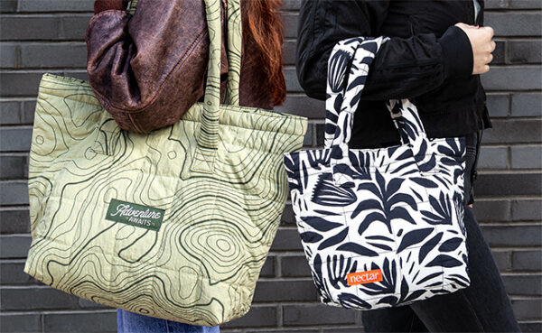 Large Quilted Puffy Tote Product Image