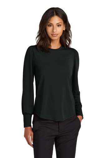 Mercer+Mettle® Women’s Stretch Jersey Long Sleeve Blouson Top Product Image