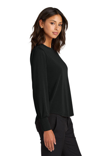 Mercer+Mettle® Women’s Stretch Jersey Long Sleeve Blouson Top Product Image