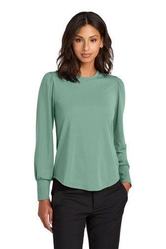 Mercer+Mettle® Women’s Stretch Jersey Long Sleeve Blouson Top Product Image