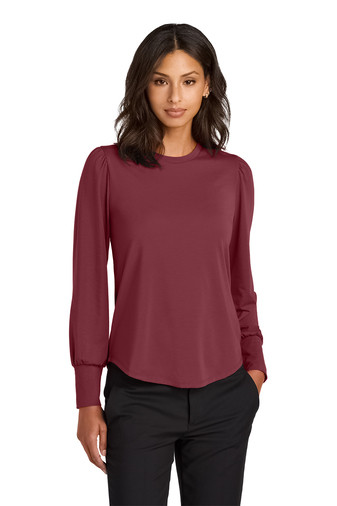 Mercer+Mettle® Women’s Stretch Jersey Long Sleeve Blouson Top Product Image
