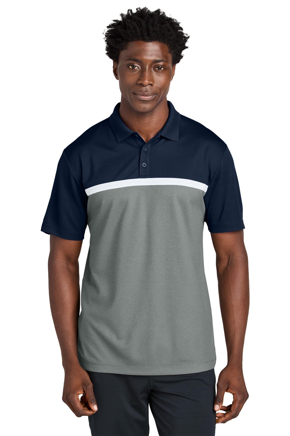 Sport-Tek UV Micropique Colorblock Polo Product Image