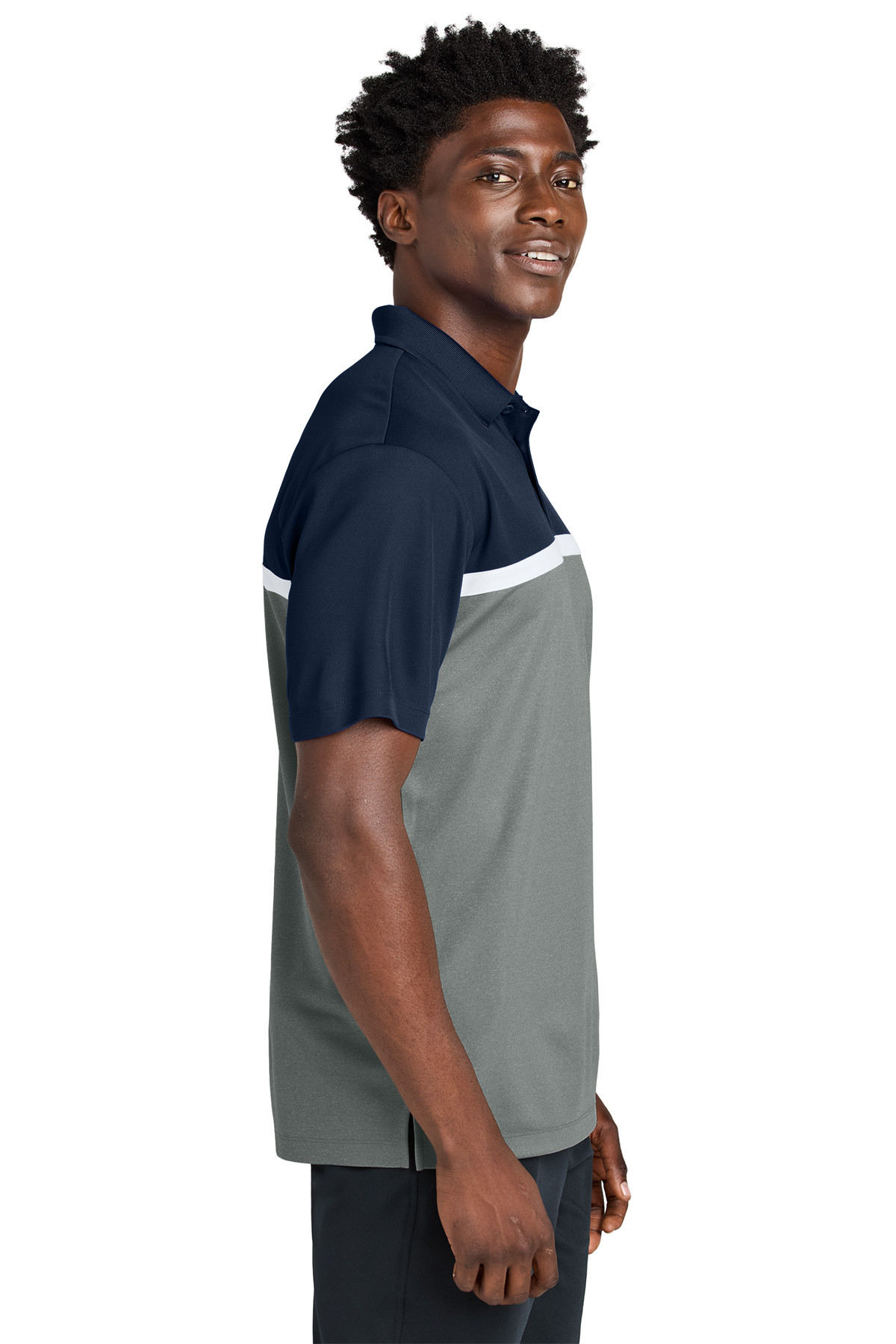 Sport-Tek UV Micropique Colorblock Polo Product Image